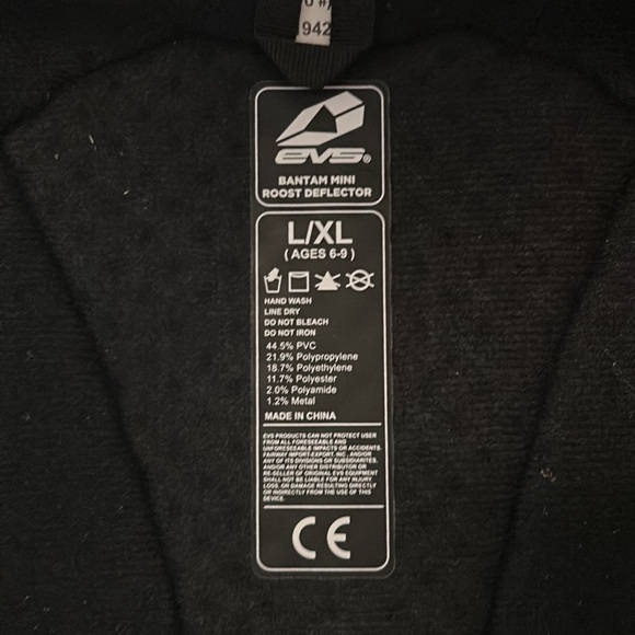 ATV protective vest. Black Eva bantam mini roost deflector. - Picture 3 of 5